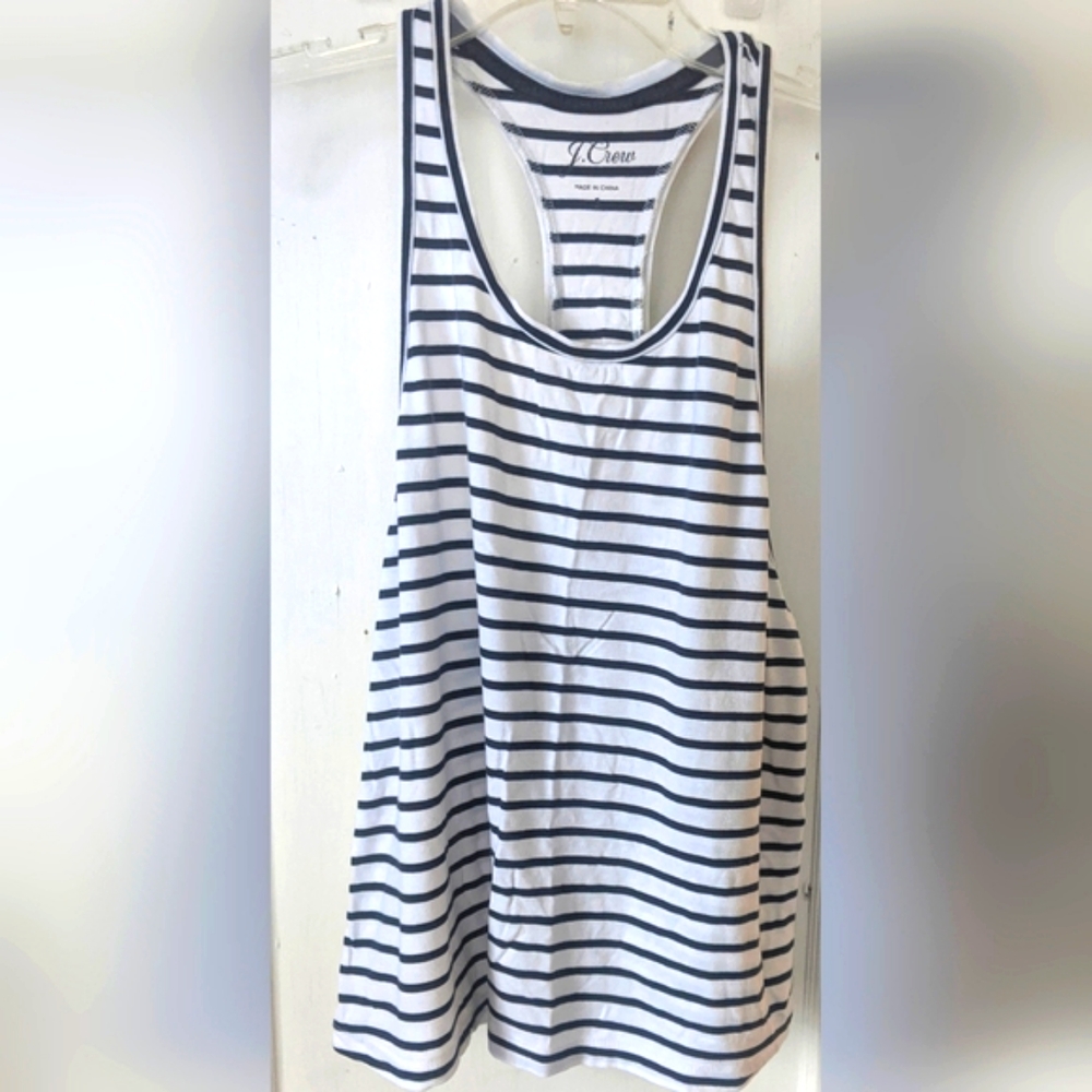 J.Crew Striped Racer Back Tank